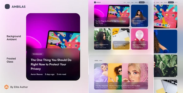 Ambilas – Ambient Blog & Magazine WordPress Theme