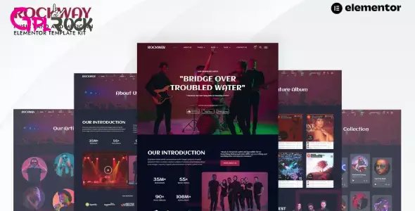 Rockway – Music Band & Musician Elementor Template Kit
